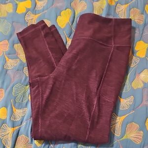 Victoria's Secret Wine Heather High-Rise Leggings Size 14